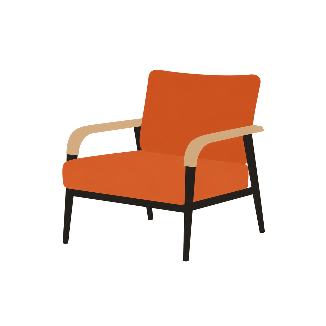 MCM armchair illustration