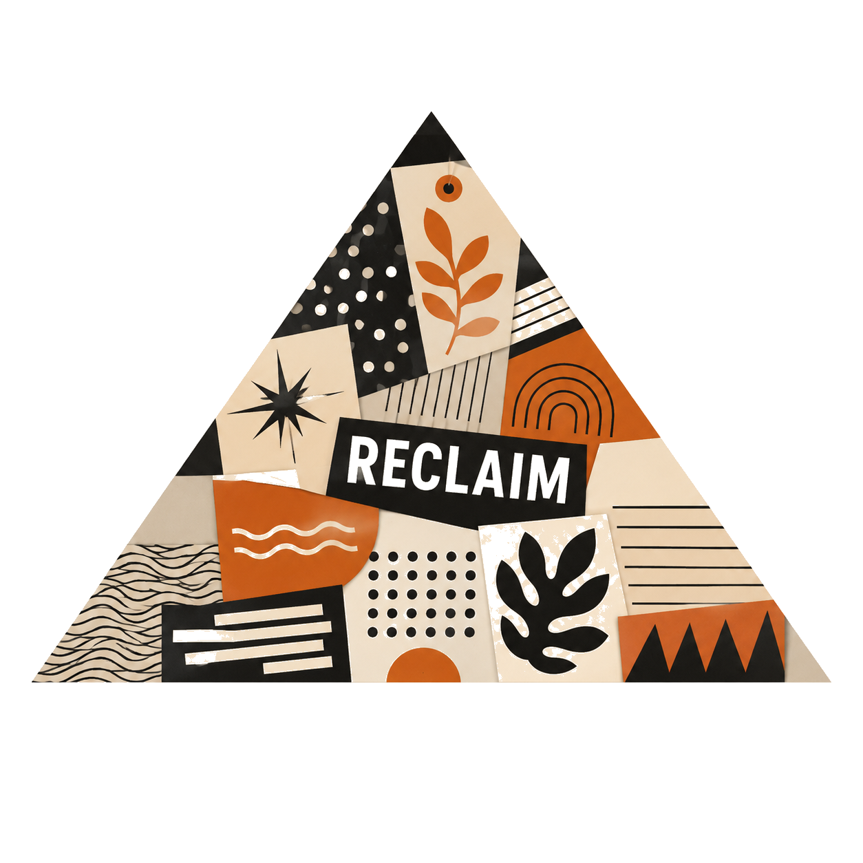 MCM collage triangle illustration